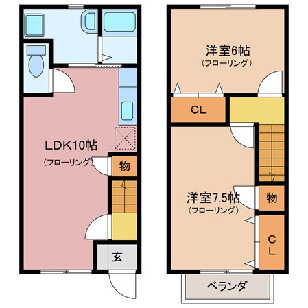 アンジューの物件間取画像